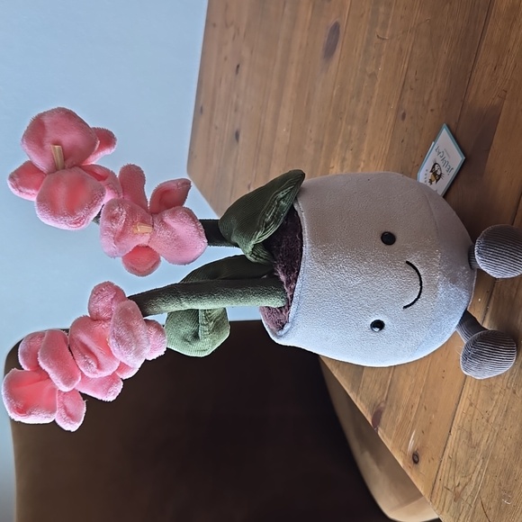 Jellycat Amuseables Orchid 9.8x3.9x4.3" Soft and Plush NWT - Picture 5 of 8